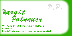 margit polnauer business card